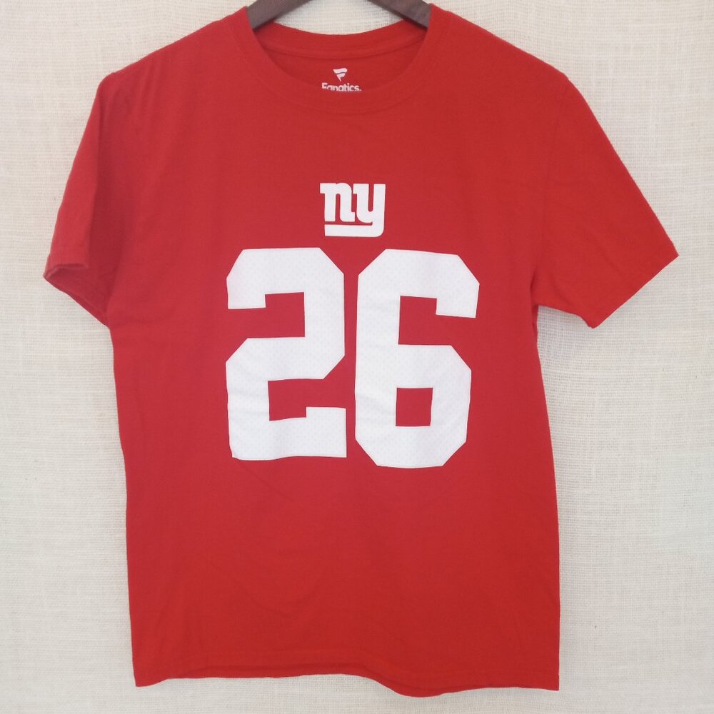Fanatics Womens New York Giants #26 Saquon Barkley Red T-Shirt